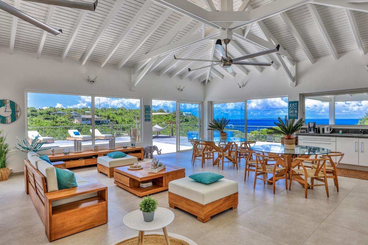 23_VillaAzurDream Location villa st Martin Terres Basse 7 chambres 14 personnes avec piscine et vue mer_26